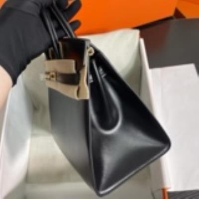 wholesale quality hermes birkin 25 sellier black swift ghw